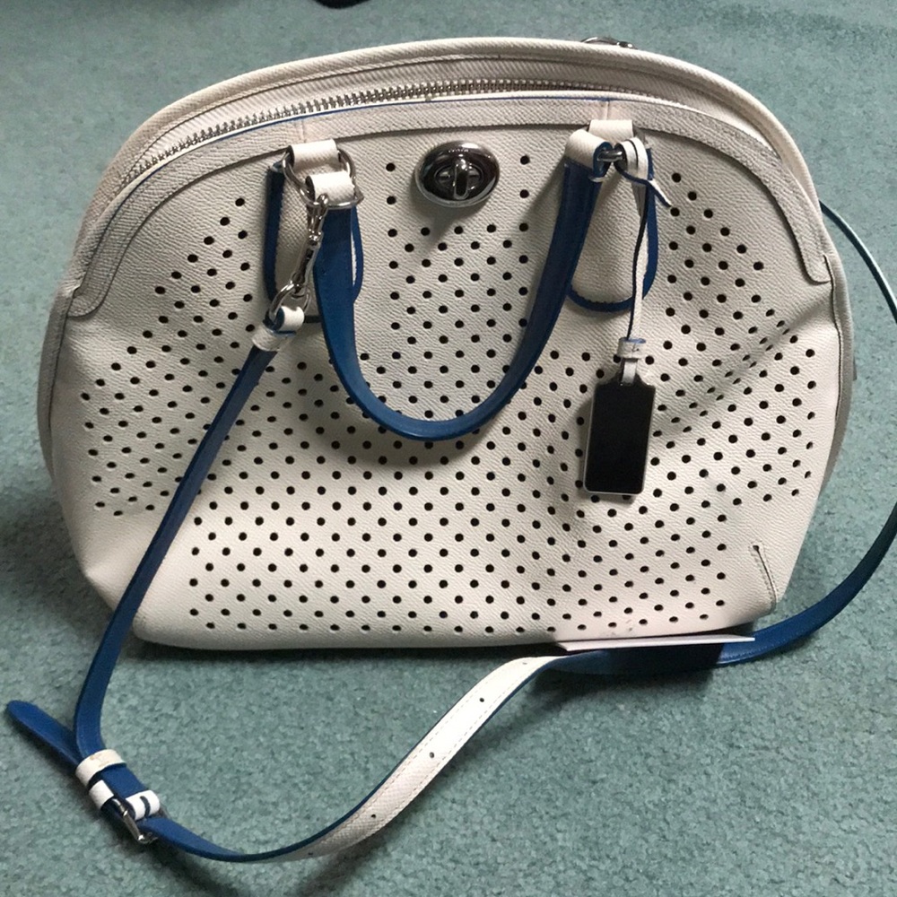Coach “Prince Street” satchel leather handbag